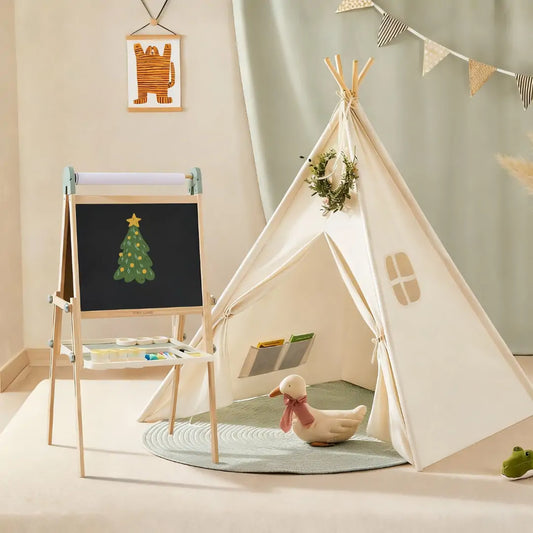 Fresh Imaginative Retreat Set — Sage Easel + Kids Teepee