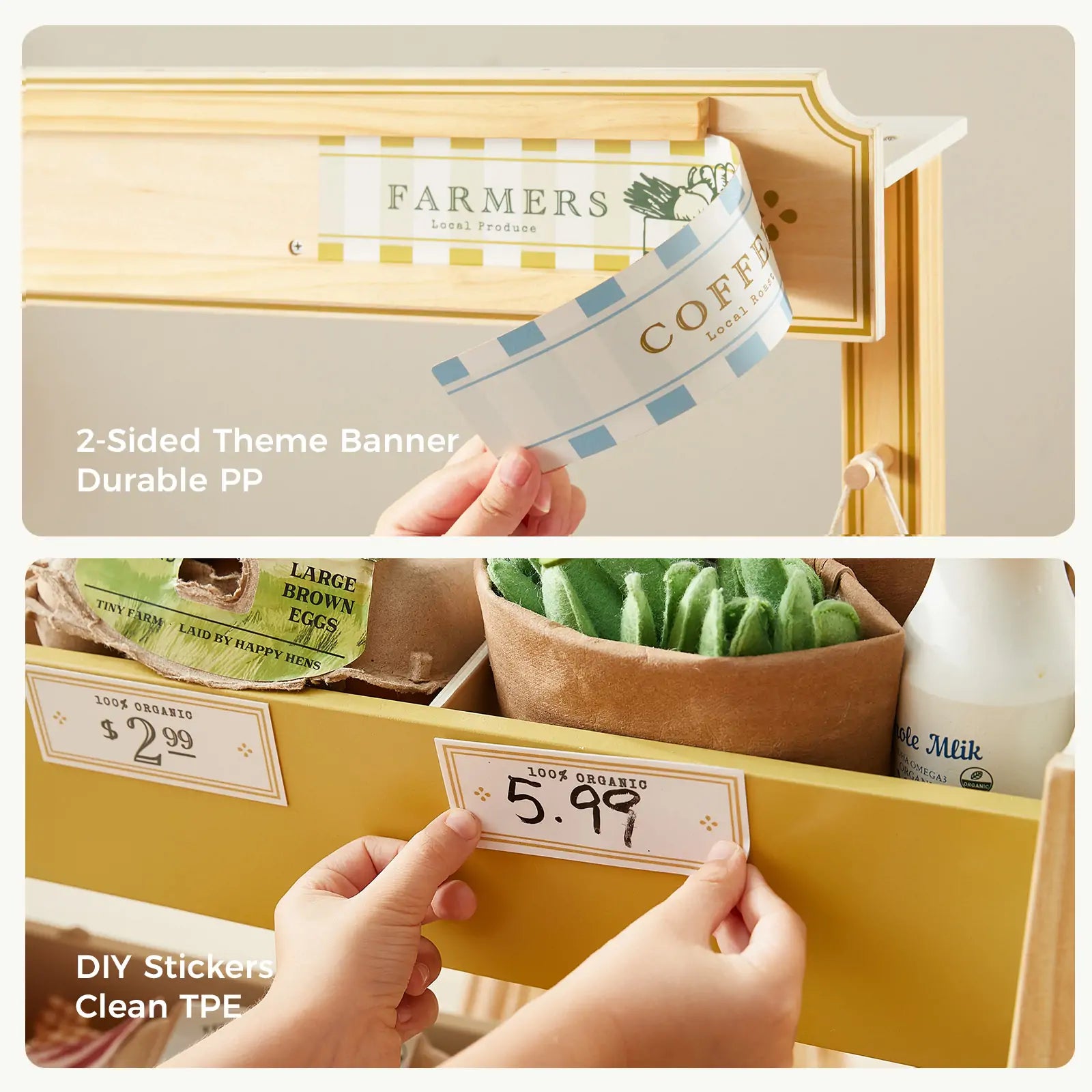 Farmers’ Market Gift Set: Market Stall & Organic Food Collection