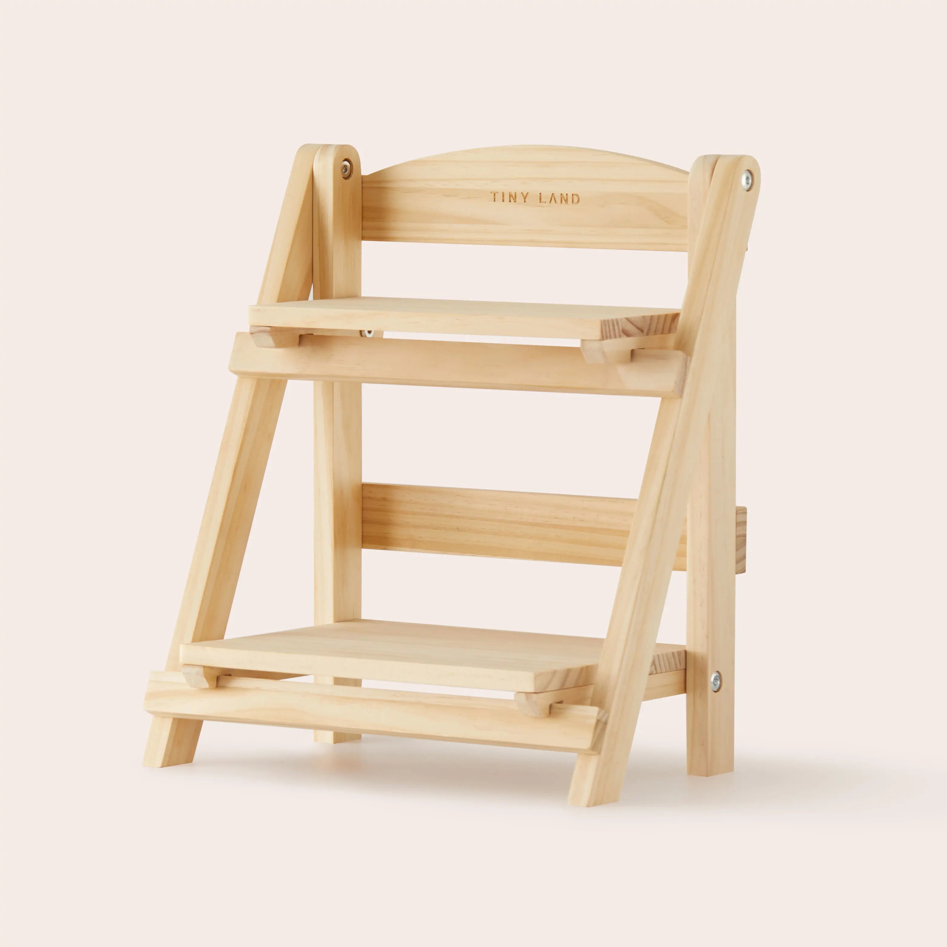 ® Play Kitchen Accessories – Play Kitchen Food Storage: Versatile Wooden Rack for Play Food