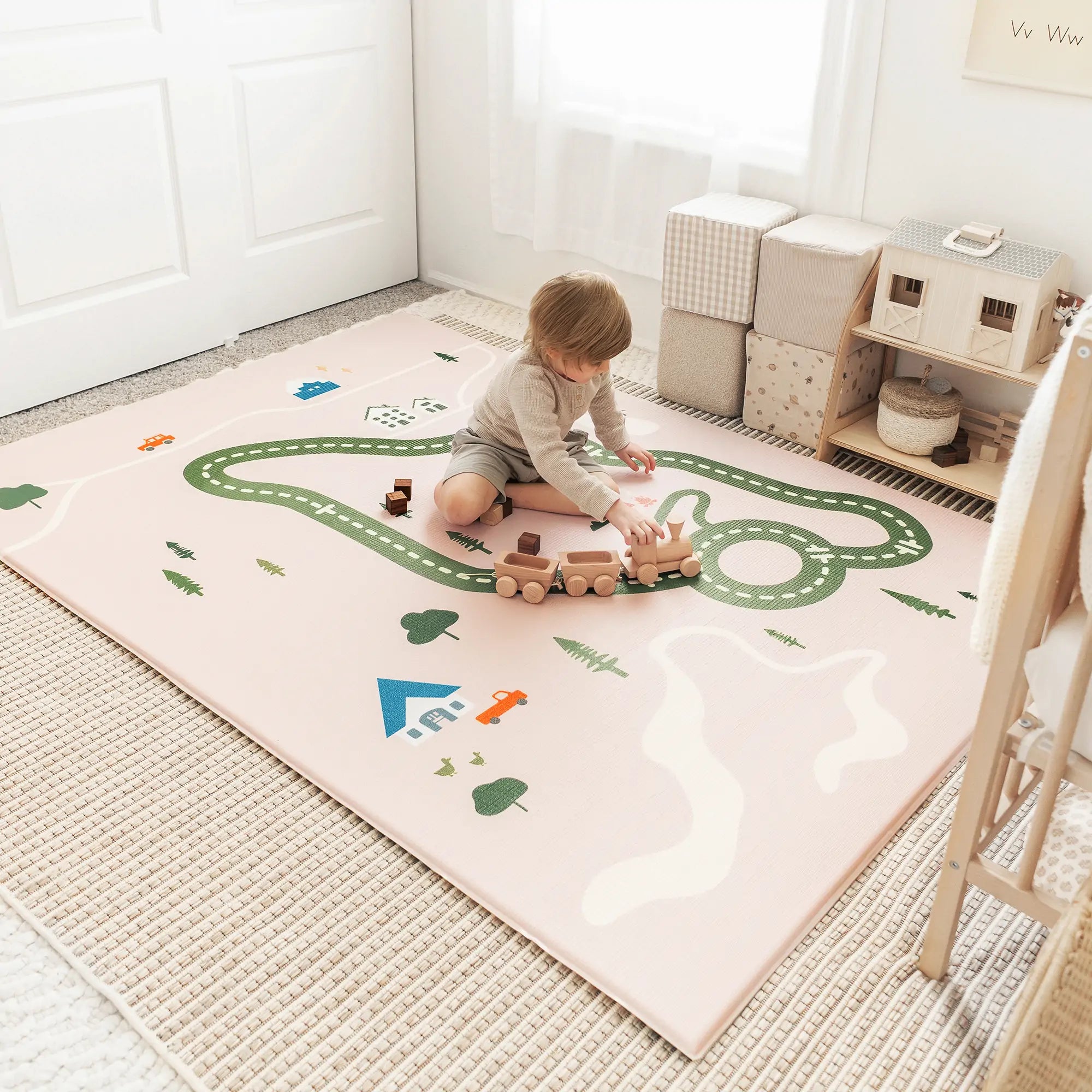 ® Double-Sided Baby Playmat Forest Track Wonder