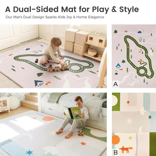 ® Double-Sided Baby Playmat Forest Track Wonder
