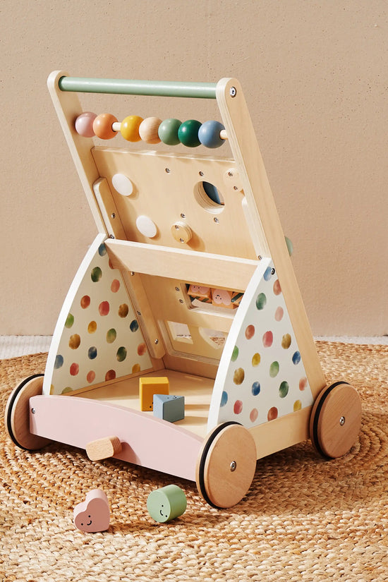 ® Versatile Natural Wooden Baby Walker