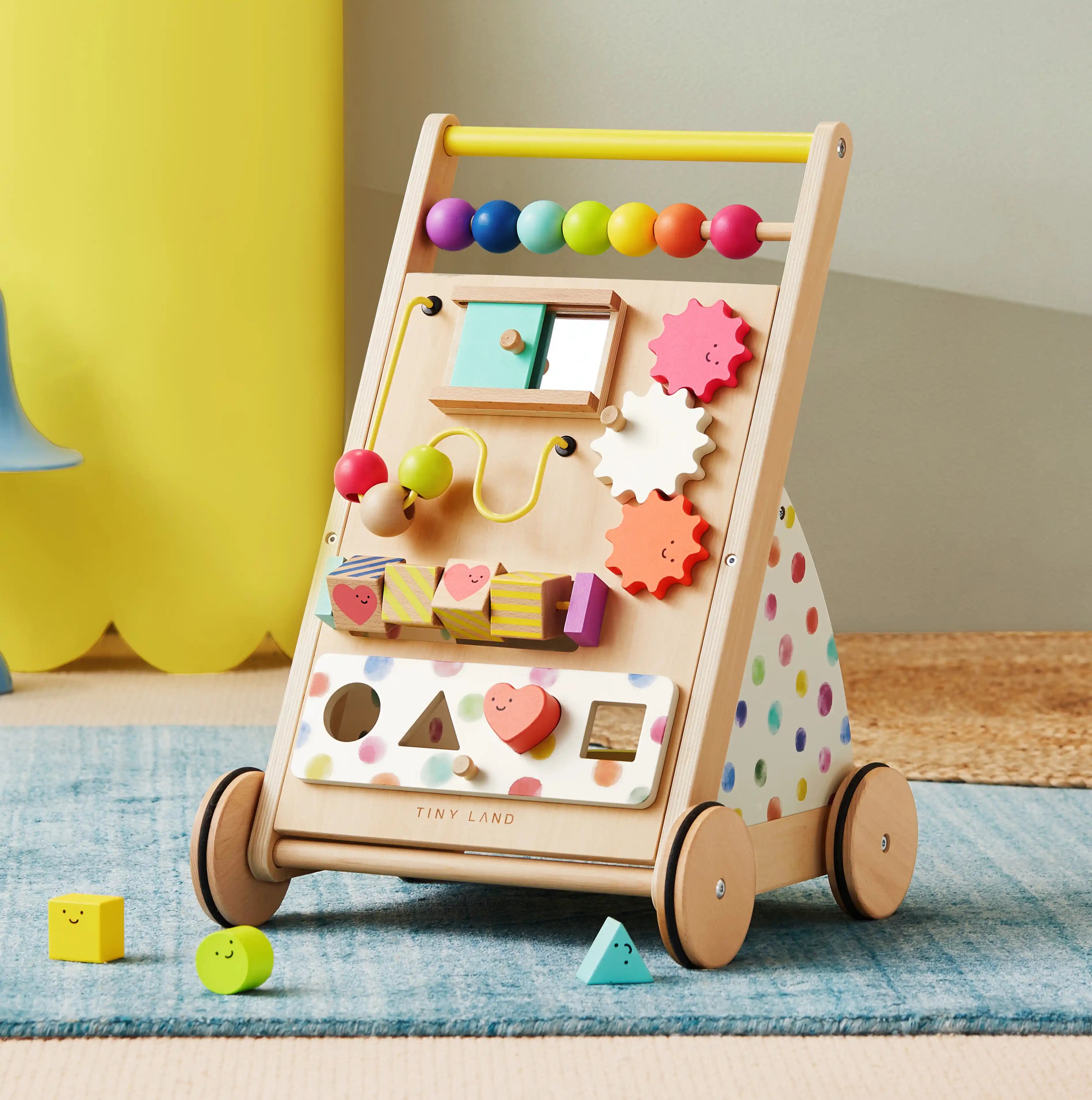 ® Premium Natural Wooden Activity Walker