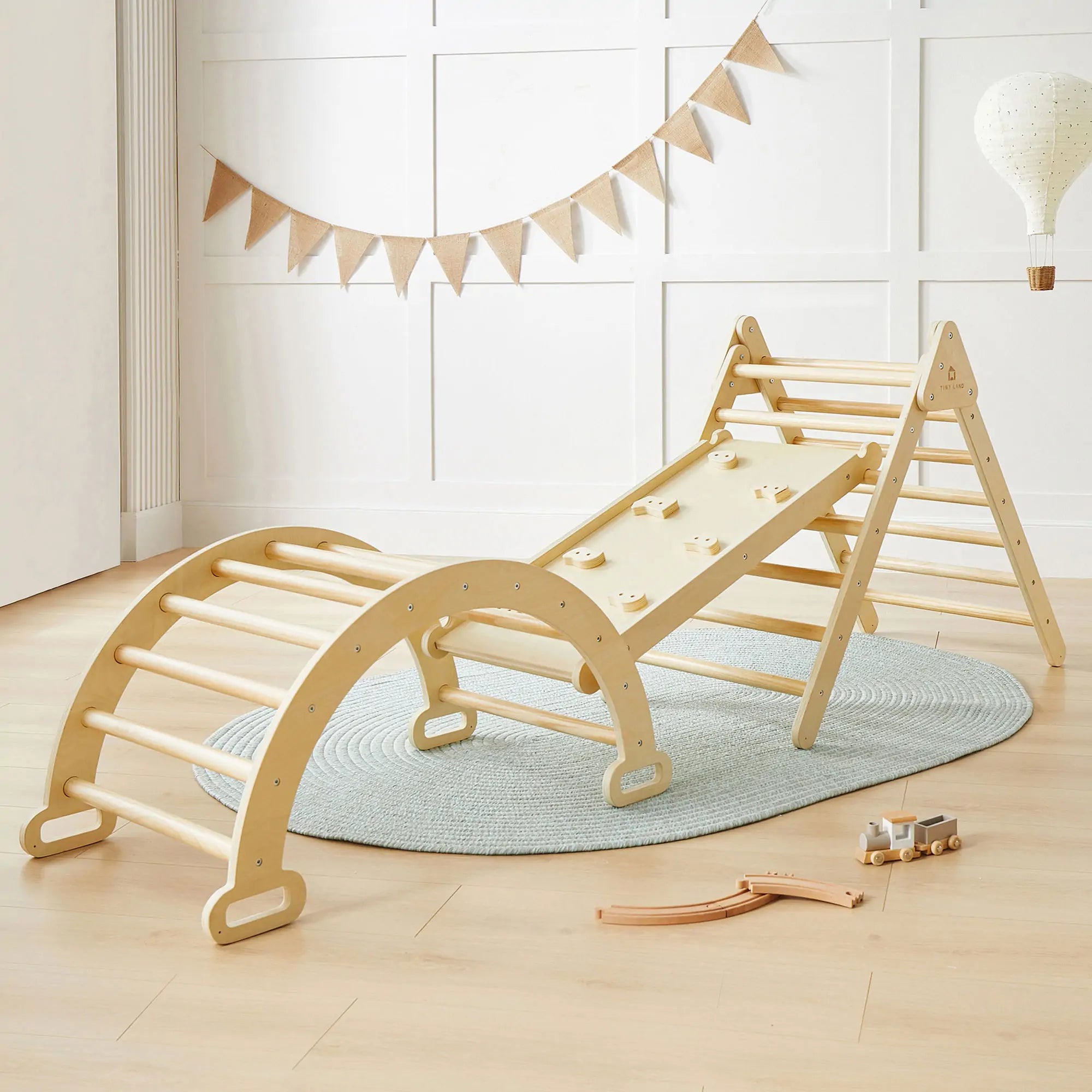 ® Pikler Triangle 7-in-1 Montessori Climbing Set