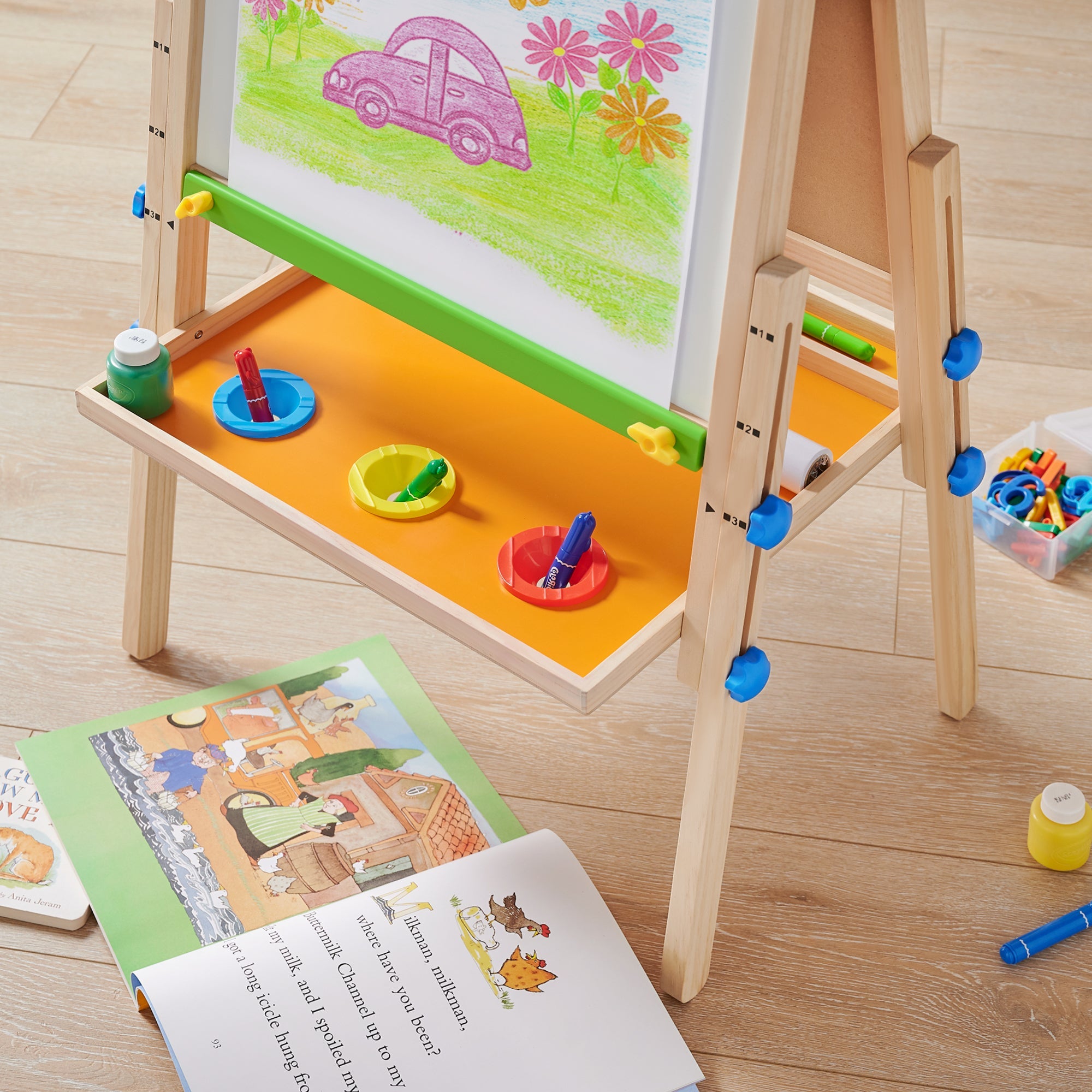 ® 3-in-1 Art Easel & Paper Roll Set