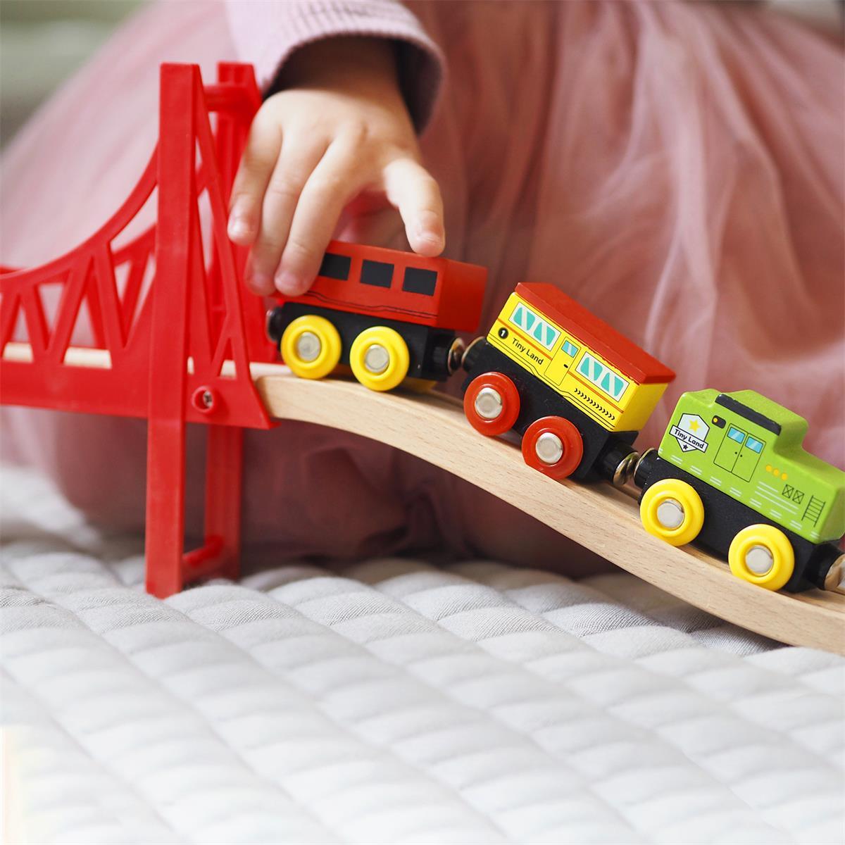 ® Wooden Train Set 110 Pcs